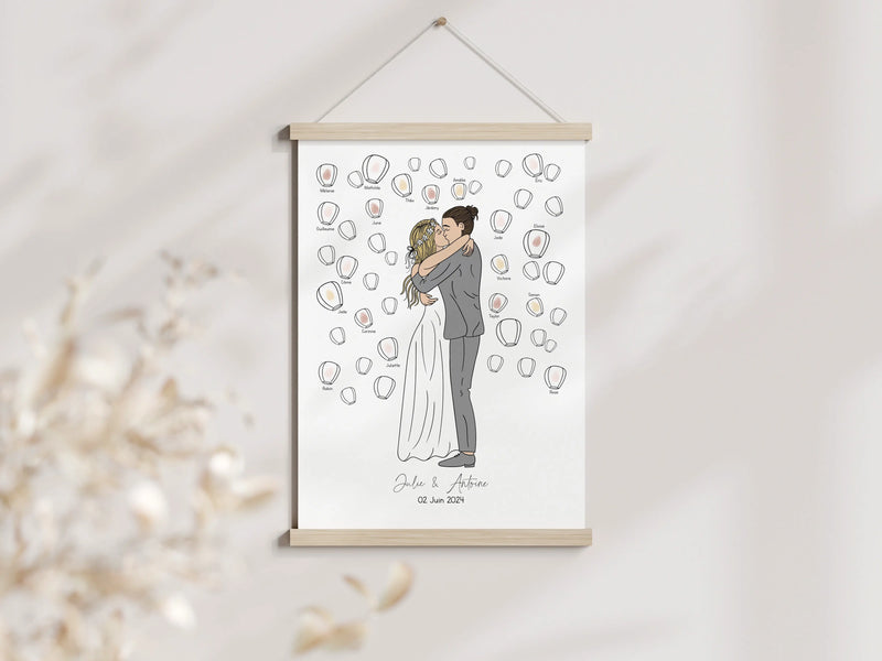Arbre à empreinte mariage Précieuse Papeterie