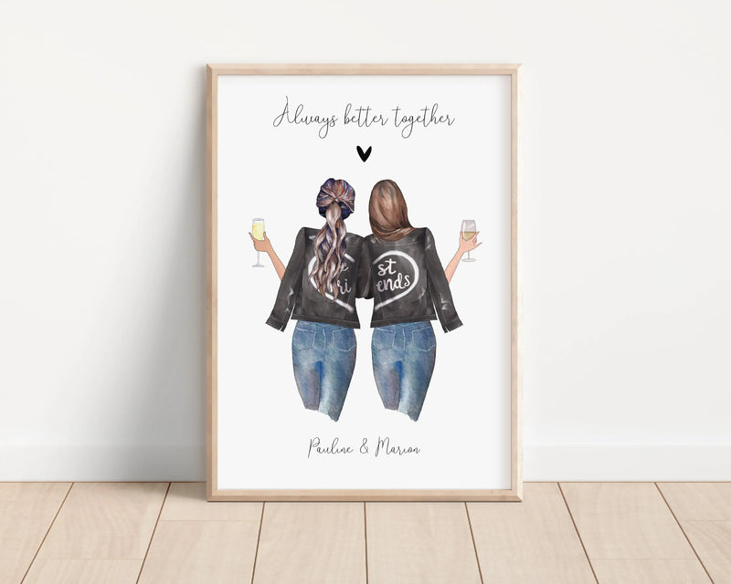 Portraits meilleures amies / Mère-fille Précieuse Papeterie