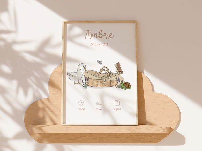 affiche naissance animaux été