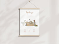affiche naissance animaux été