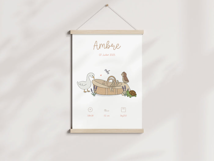 affiche naissance animaux été
