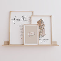 Affiche prénoms famille