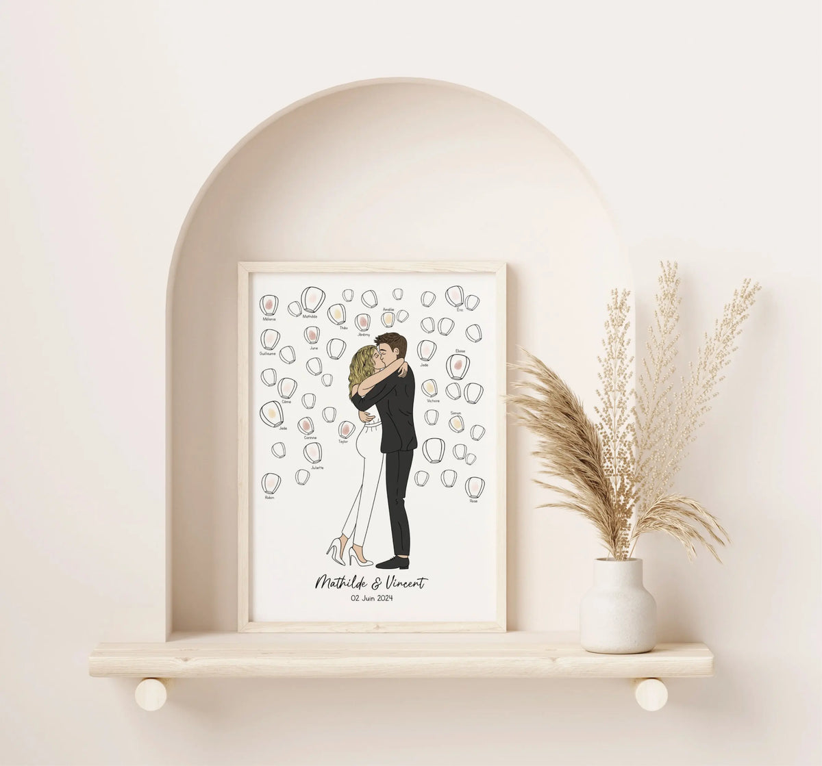 arbre à empreintes mariage