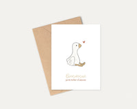 carte de naissance doudou oie