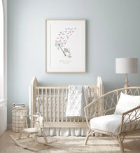 arbre à empreintes pour baby shower ou baptême Précieuse Papeterie