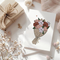 Carte amour "Bouquet de fleurs"