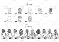 Portrait "Notre jolie famille" Précieuse Papeterie