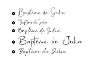 choix typographie