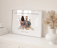 portrait meilleure amie de dos Précieuse Papeterie